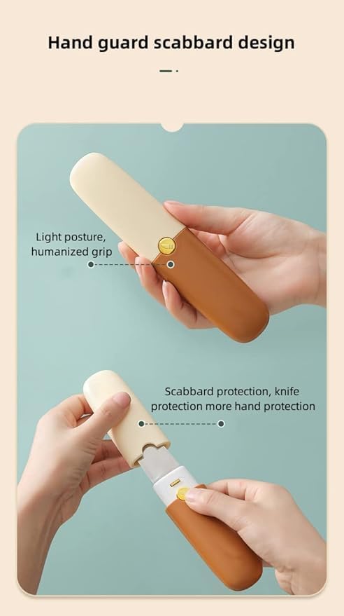 2-in-1 Kitchen Knife & Peeler - Portable Stainless Steel Knife with Case, Perfect for Fruits and Travel. Multipurpose Kitchen Tool, Compact Design for Home and On-The-Go Use (Pack of 1)