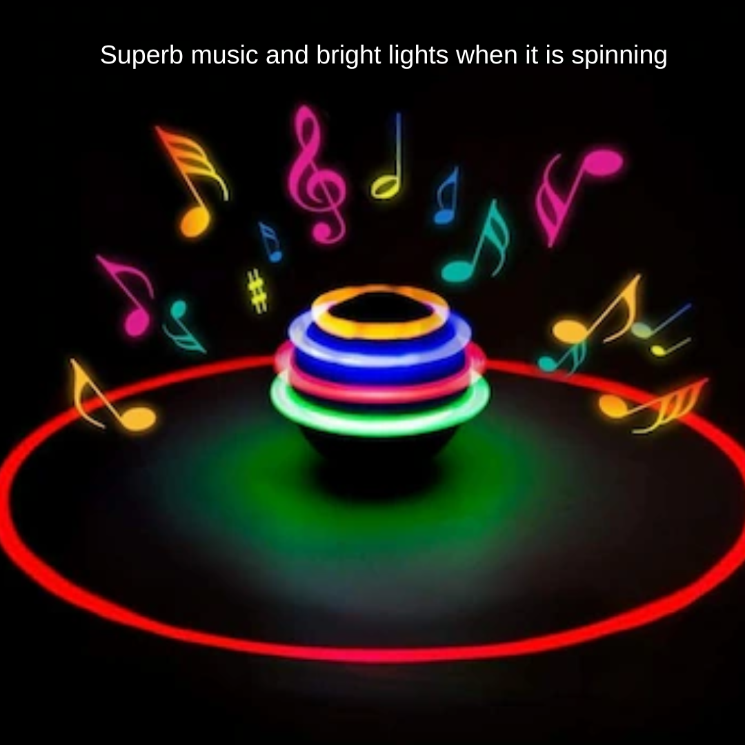 Spinning Top | Spinning Top Toy with Laser Flashing Light and Dynamic Music for Kids