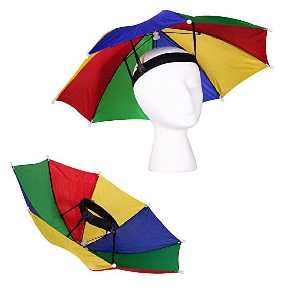 Men's & Women's Hat Headwear Umbrella Cap for Outdoor Sun Rain Protection