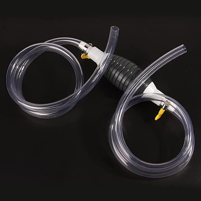 High Flow Fuel Transfer Pump Kit - Portable Manual Siphon Pump for Petrol, Diesel, Oil Water & Fish Tanks - Multi-Purpose Car, Bike Fuel Pump | Liquid Pipe Siphon Tool for Petrol Diesel