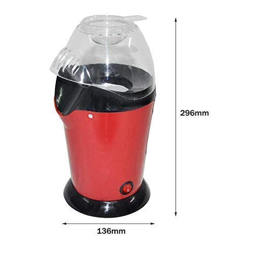lectric Popcorn Maker Hot Air Popper Machine 1200W | Oil-Free, Healthy Snack Maker for Kids & Adults | Fast Popper for Home, Movie Nights, Parties | Easy One-Touch Operation