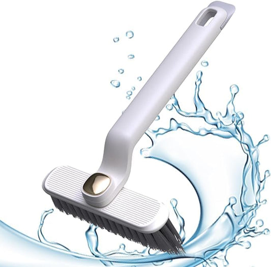 Multi-Function Rotating Crevice Cleaning Brush, Hard Bristle Crevice Gap, 360 Degree Rotating No Dead Corners Hard Bristle Gap Brush Tool for Bathroom & Kitchen & Tile Floors