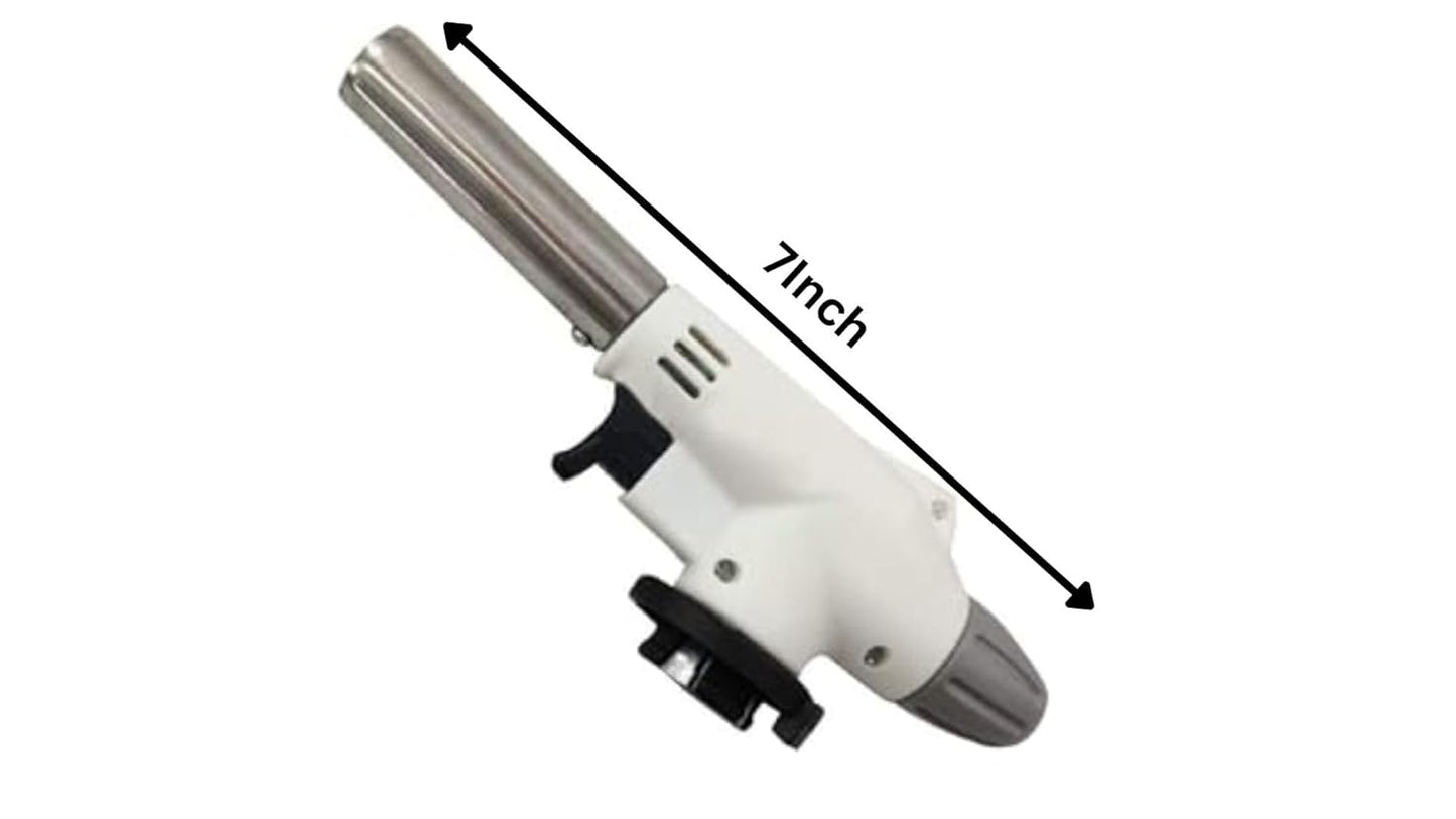 Heavy Duty Automatic Butane Can Flame Gun Torch | Multipurpose Camping Gas Torch | Auto Ignition for Welding or Professional Work (Pack of 1)
