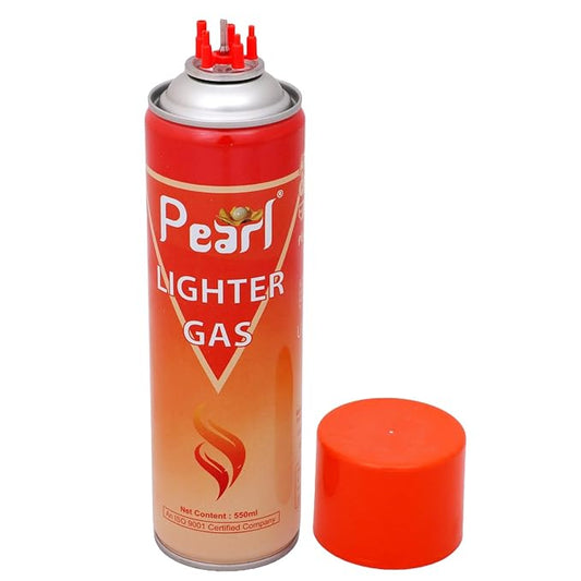 Pearl Butane Lighter Gas Refill Bottle 550ml – Universal Fuel for Lighters, Torches & Kitchen Tools