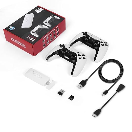 M22 Retro Game Console - Wireless Controller Gamepad - with 30,000+ Games, 1080P HD Graphics, 64GB Storage, Video Game TV Stick for All Ages