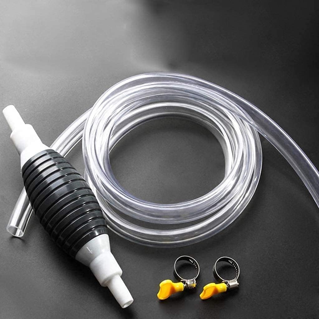 High Flow Fuel Transfer Pump Kit - Portable Manual Siphon Pump for Petrol, Diesel, Oil Water & Fish Tanks - Multi-Purpose Car, Bike Fuel Pump | Liquid Pipe Siphon Tool for Petrol Diesel