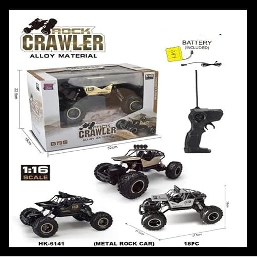 Remote Control Monster Truck for Kids | 4WD Rock Crawler RC Car | Off-Road Toy Vehicle | Durable & Easy to Use |