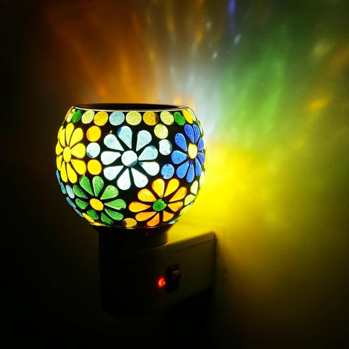 Camphor Diffuser Burner|Kapoor dani Electrical Camphor  | Kapoor Dani Night Lamp Essential Oil Camphor Burner for Fragrance with Switch On | Off Button for Heating