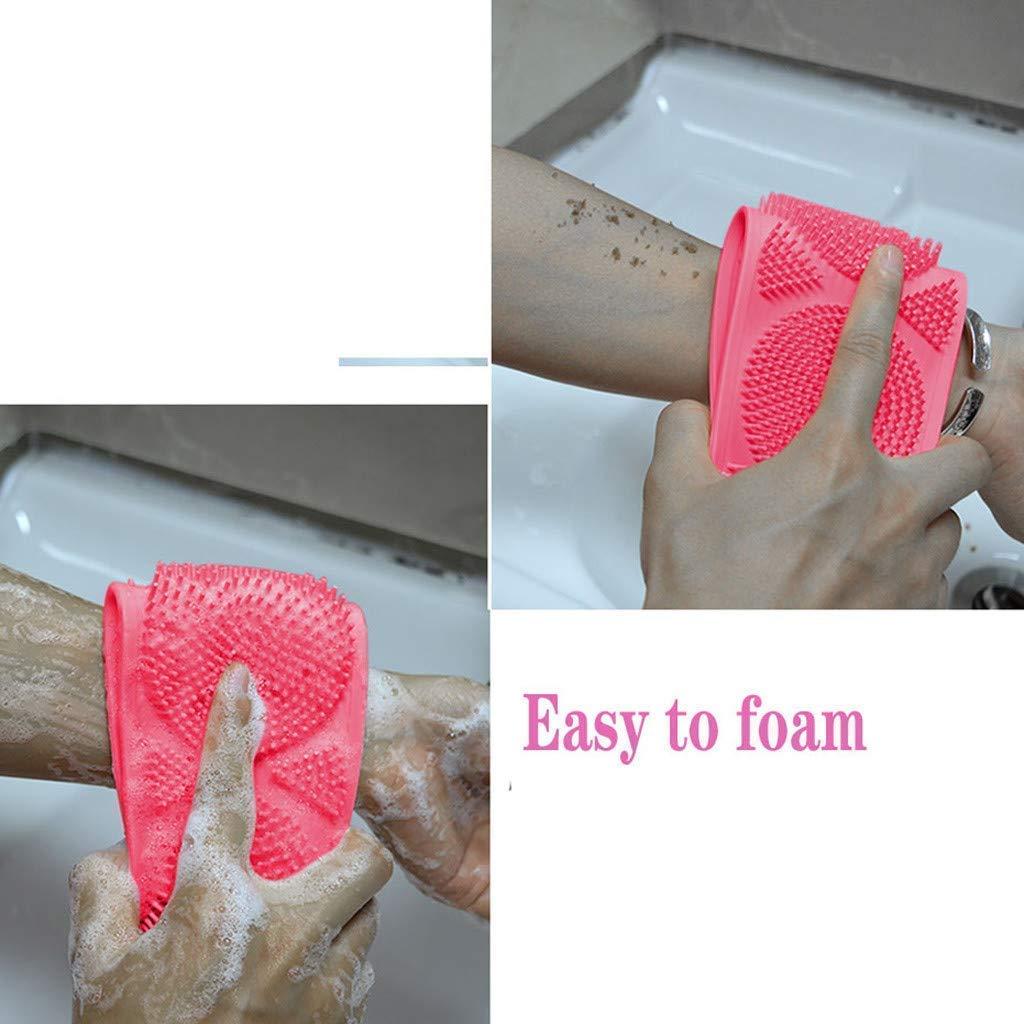 Back Scrubber- Silicone Body Double Side Bathing Back Scrubber