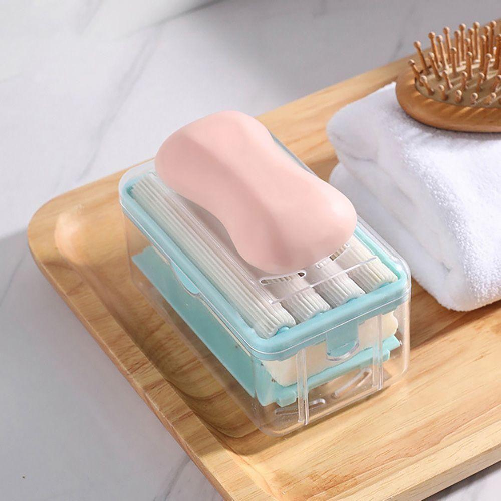 Soap Dispenser-Soap Drain Tray with Spring Bathroom Roller,Foaming Soap Box