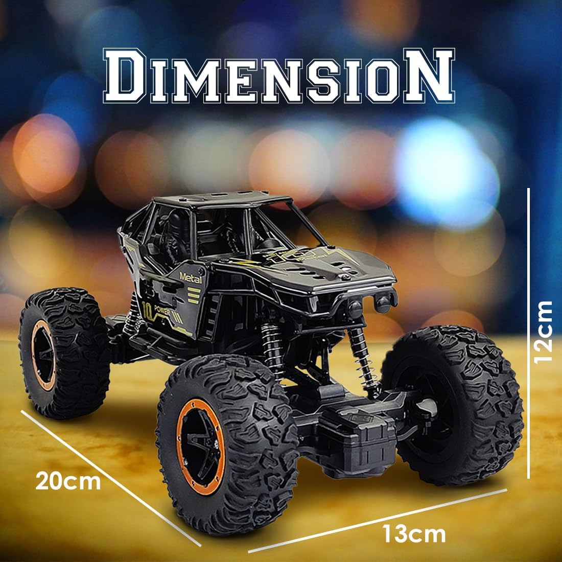 Remote Control Monster Truck for Kids | 4WD Rock Crawler RC Car | Off-Road Toy Vehicle | Durable & Easy to Use |