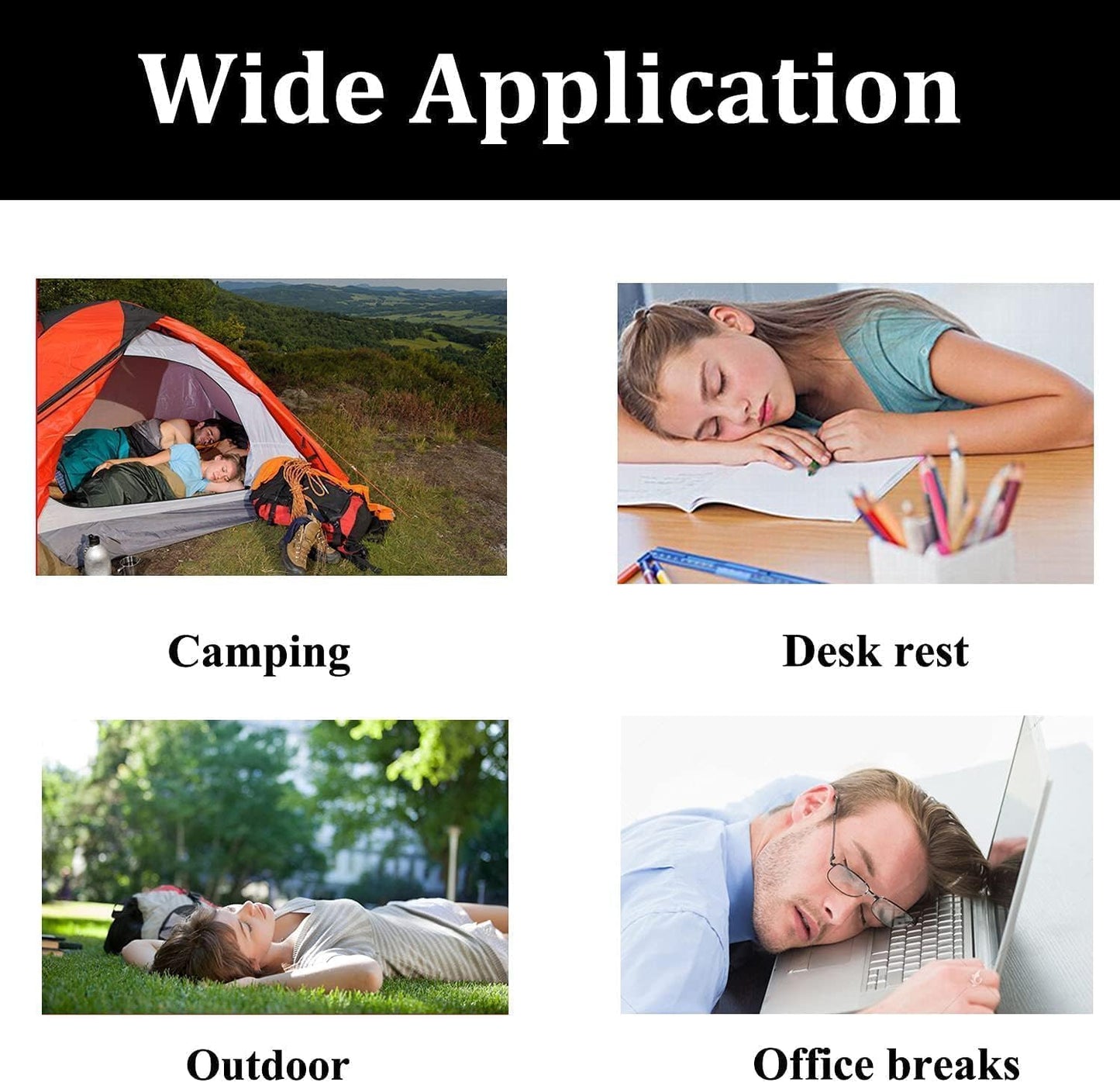 Air Pillow for Travel Sleeping Pillow Backpacking Soft Comfortable Air Inflatable, Soft Air Cushion for Neck, Support Headrest, Camping and Hiking