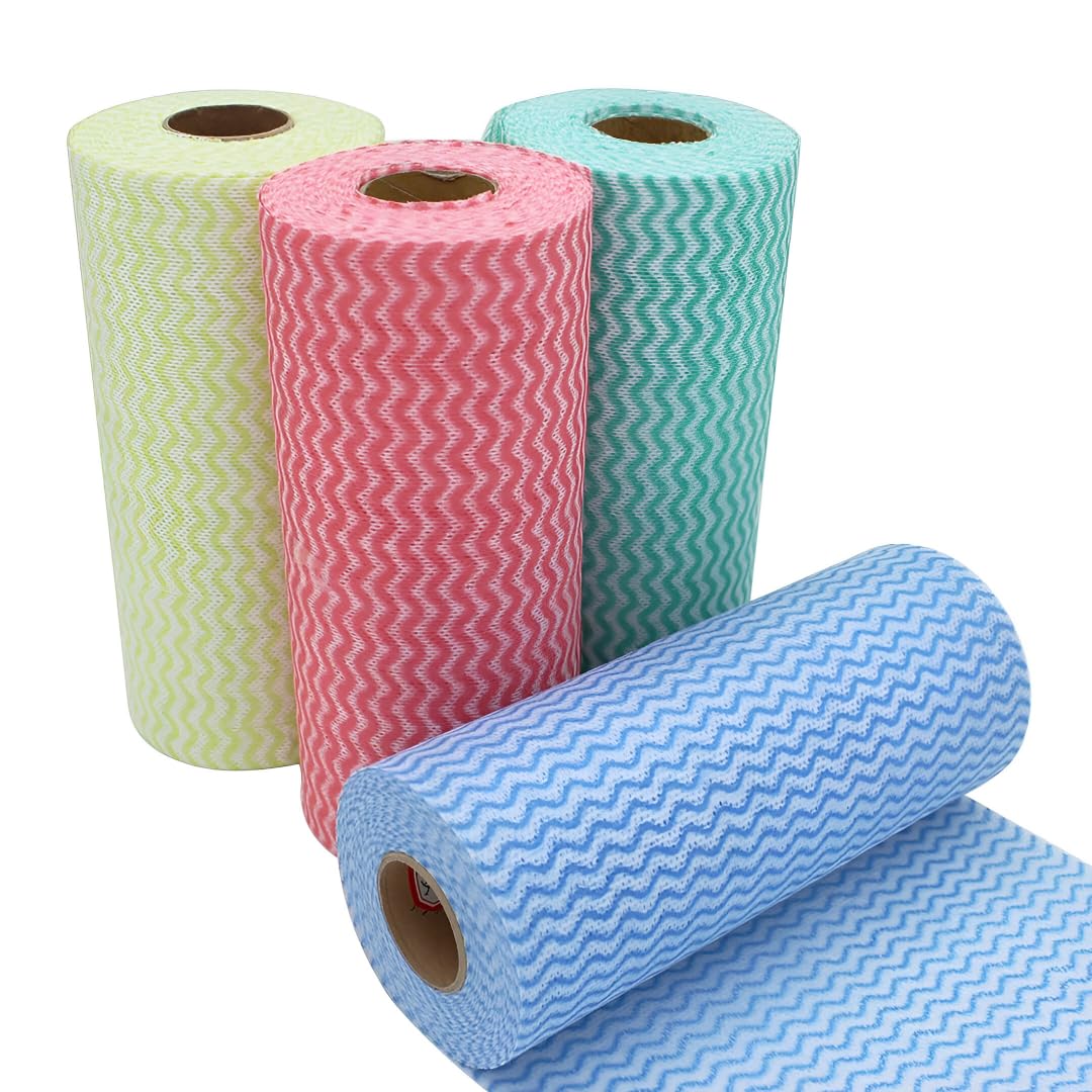 Reusable Cleaning Wipe, Household &Kitchen Towels,Disposable Cleaning Cloth, Dish Cloth Dish Towels Dish Rags Reusable Kitchen Paper Towels, Wash Towels