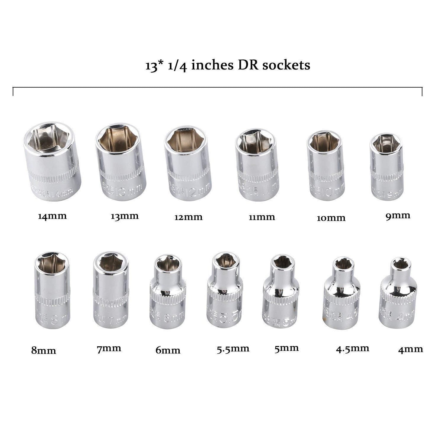 Hardware Tools- 46 in 1 Multi Purpose Combination Socket Tool Kit