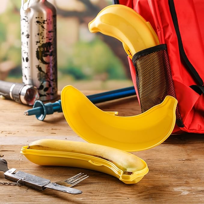 Plastic Banana Keeper Bpa-Free Outdoor Travel Case, Banana Protector, Cute Carrier Storage Box